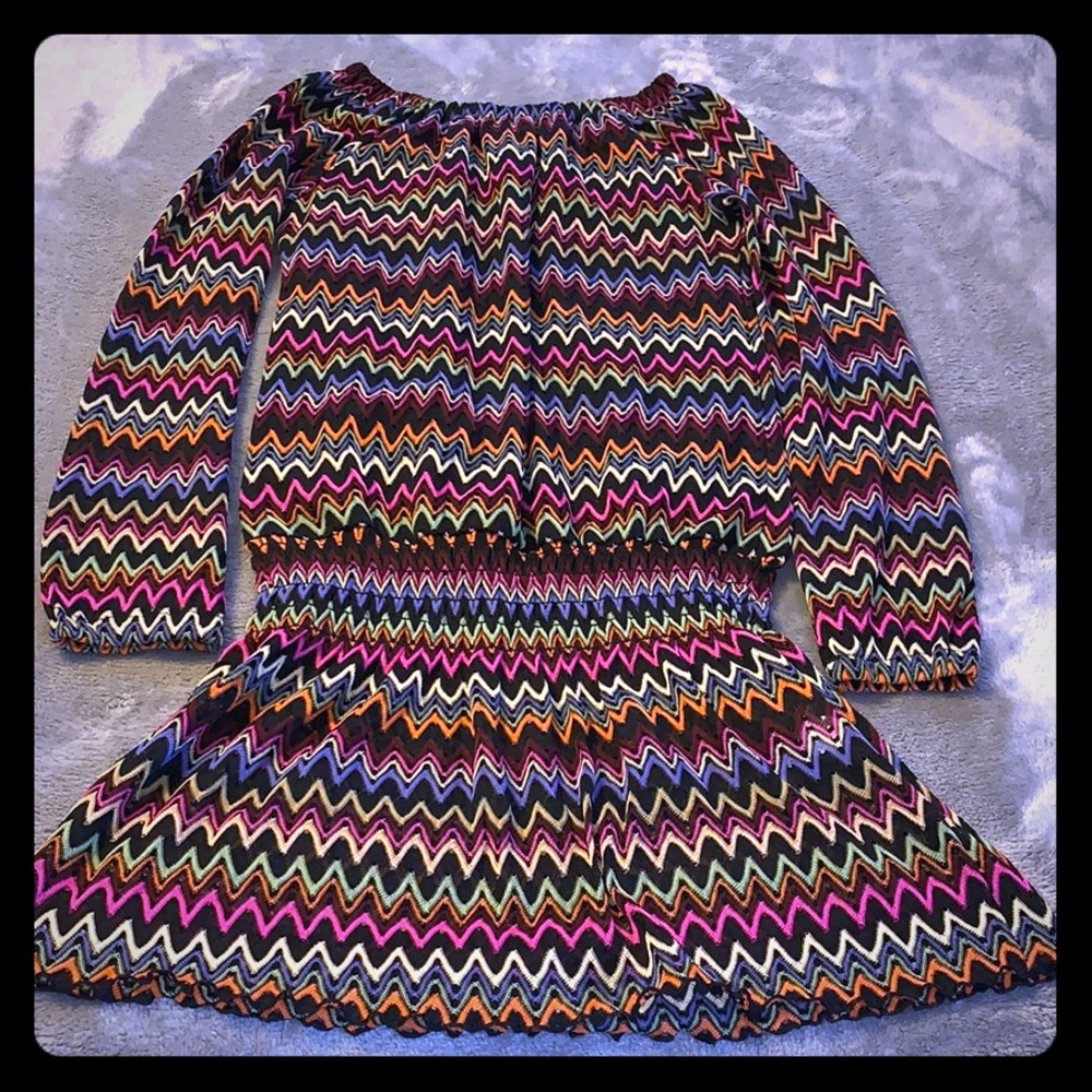 Size 16 Girl Friends Anita G Chevron Tunic Dress